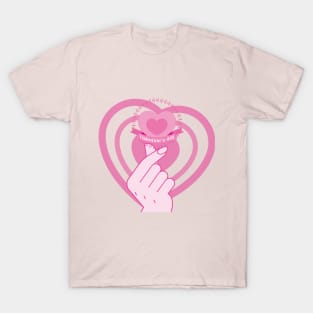 Finger Heart Valentine's Day T-Shirt